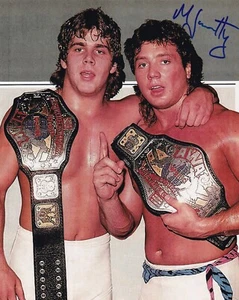 Marty Jannetty Signed 8x10 WWF Pro Wrestling Photo WWE Rockers Shawn Michaels 7 - Picture 1 of 4