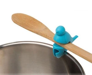 Blauer Löffel Schlafplatz Vogelform Topf Clip Silikon DCI - Bild 1 von 1