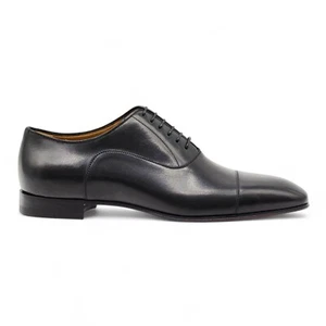 Christian Louboutin Greggo Leather Oxford Shoes Black EU 42 US 9 - $995 NWB - Picture 1 of 7