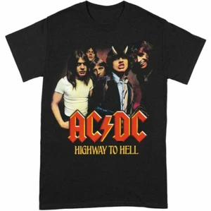 New AC DC Highway To Hell Men T-shirt Black Tee - Picture 1 of 3