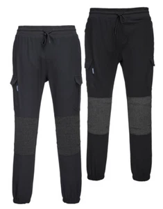 Portwest T803 Flexi Pantalon Slim Flexible Confort Travail Poches & Genou Patins - Picture 1 of 9