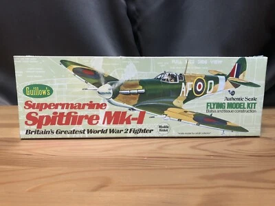 Guillows 504 Supermarine Spitfire MK-1 Balsa Model Airplane Kit 16 1/2" WS NEW - Image 1 of 4
