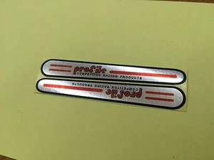 Profile Bmx Crank Decal Old School Black Red - Picture 1 of 2