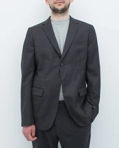 ๐น Jil Sander Gray Wool Blazer IT48 Italy Minimalist Tailoring Smart Casual - Picture 1 of 10