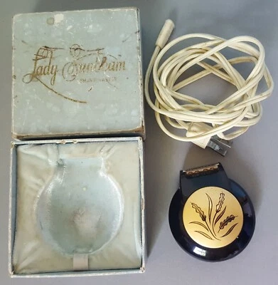 Afeitadora eléctrica LADY SUNBEAM Shavemaster negra/dorada de colección años 50 con caja y cable Foto 1 de 4