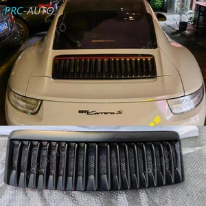 For Porsche 911 991.1 Carrera Upgrade 991.2 Style LED Matte black Trunk Grille - Picture 1 of 13