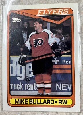 1990-91 Topps Mike Bullard Philadelphia Flyers #274 Right Wing Blues Flames - Image 1 of 2