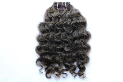 Paquetes de extensión de cabello humano rizado crudo natural Foto 1 de 4