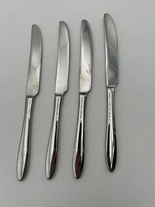 Brandani Italy Flatware Omega 4 Piece Set Dinner Knives Stainless Steel VGUC - Picture 1 of 7