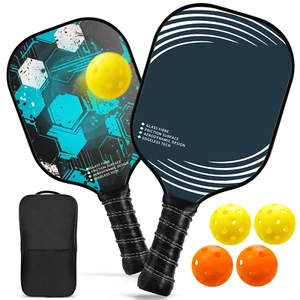Pickleball Set - 2 Pickleball Paddles & 4 Pickelball Balls - USAPA Approved - Picture 1 of 7