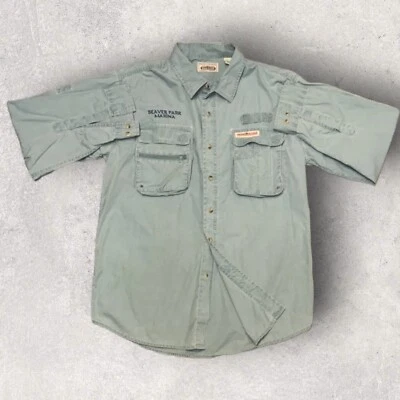 Camisa verde manga larga para hombre Hook & Tackle Air/X equipo de pesca técnico talla M Foto 1 de 4