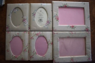 Lot of 4 Vintage Laura Ashley Picture Padded Frames - Florette & Mary Ann Fabric - Image 1 of 4
