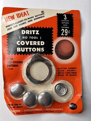 Dritz Covered Buttons Size 36 #500 No Tool DIY Reusable - Image 1 of 2