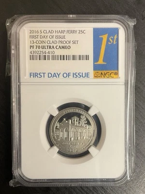 2016 S Proof Shawnee Quarter, NGC graded PF 70 Ultra Cameo, First Day of Issue! - Image 1 of 2