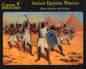 CAESAR MINIATURES 047 ANCIENT EGYPTIAN WARRIORS HEAVY INFANTRY WITH ARCHERS - Picture 1 of 1