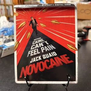 NOVOCAINE (4K UHD + Blu-ray) Steelbook with scratches DISCS IN GREAT CONDITION - Picture 1 of 14