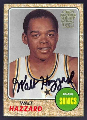 2005 Topps 1952 Style All Time Fan Favorites Autographs #WHA Walt Hazzard Auto - Image 1 of 2