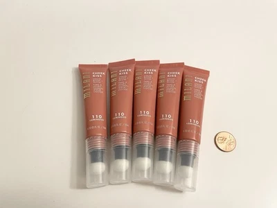 5 rubor líquido Milani Cheek Kiss brillo 110 LUMINOSO tamaño completo 0,33 fl oz 10 ml Foto 1 de 3