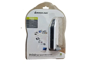 IOGEAR 7-Port High Speed USB 2.0 Hub GUH227 | NEW | IN BOX | READ DESCRIPTION - Picture 1 of 3
