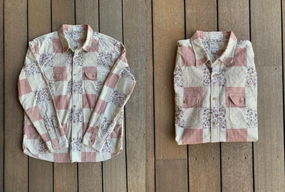 JCrew Classic Corduroy Shirt Mens XL Patchwork Button Up Shacket Plaid Workshirt - Image 1 of 4