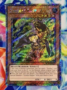 Zoodiak-Rattpier RA04-DE274 Platinum Secret Rare NM YUGIOH - Picture 1 of 2