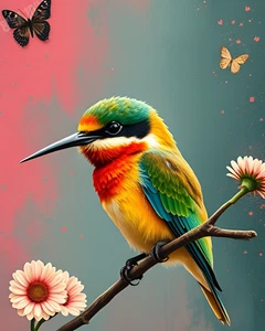 Bee-Eater Pop Art 8X10 Print - Picture 1 of 1