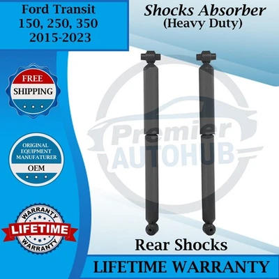 Amortiguadores traseros Monroe OEM para Ford Transit 150/250/350 HD 2015-2023 garantía de por vida Foto 1 de 4
