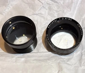 Rolleiflex f2.8 80mm Front + Rear Lens Element Schneider Kreuznach Xenotar - Picture 1 of 9