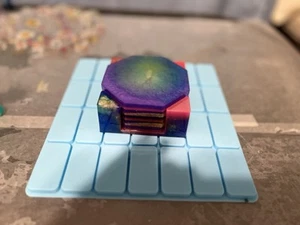 Multi Color Hippie Acrylic Coasters With Holder - Picture 1 of 4