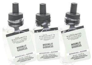 Bath & Body Works Moonlit Goddess Wallflower Plug In Bombilla Juego de 3p Verde Claro Nuevo - Imagen 1 de 1