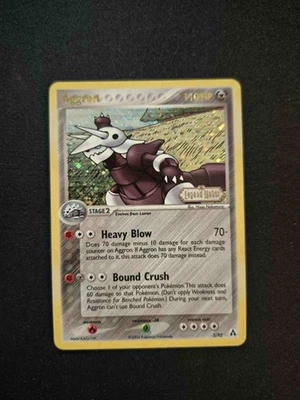 Aggron 2/92 LP - Reverse Holo Rare Stamped - EX Legend Maker - Image 1 of 2
