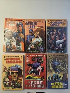 Lot 6 THE PHANTOM Paperbacks,  Lee Falk's  Slave Market Hydra Seas Horse - Picture 1 of 8