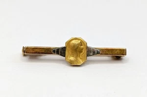 Vintage Signed Flix 14K Yellow Gold Virgin Mary Christian Gift Pin Brooch 1.19 - Picture 1 of 16