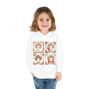 Blumen Kleinkind Hoodie, süßer Kinder Pullover, entzückendes Fleece Sweatshirt, […] - Bild 1 von 9
