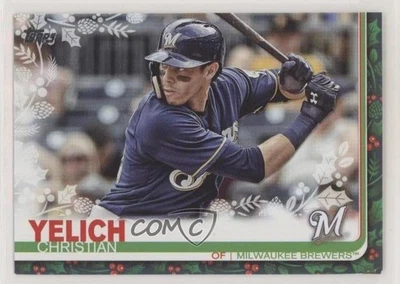 2019 Topps Holiday WalMart Mega Box Christian Yelich #HW72 - Image 1 of 2