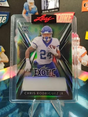 2023 Leaf Exotic Chris Rodriguez Jr. One Of One Proof RC Washington Commanders - Image 1 of 4