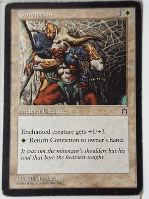 Conviction - Stronghold - Magic the Gathering MTG Nice! - Image 1 of 3