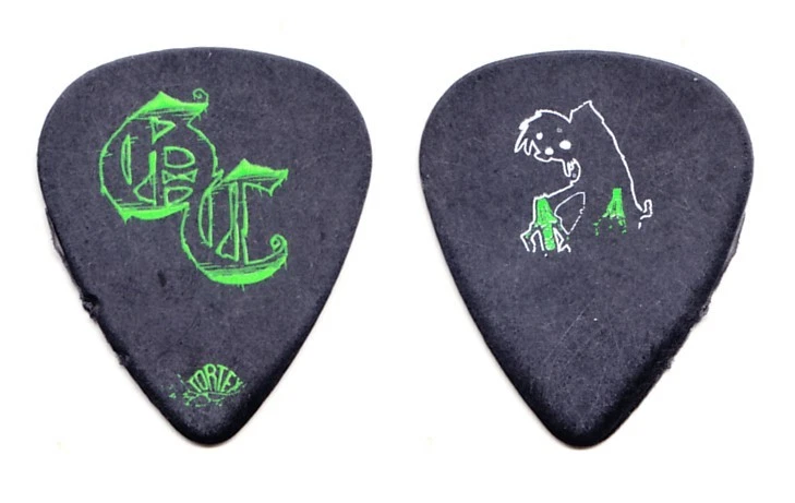 Good Charlotte Billy Martin Caricature Concert-Used Black Guitar Pick 2006 Tour - Image 1 of 1