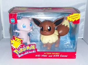 Hasbro Pokemon AF Set – Mew and Eevee Articulated Figures Boxed Vintage Rare - Picture 1 of 5