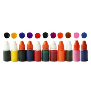 10 ML Self-inking Ink Photosensitive Rubber Stamp Deskmate Refilling Colorful - Picture 1 of 15