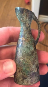 small Roman Bronze Ewer Pitcher - Picture 1 of 3