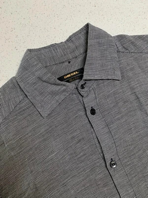 $195 Diesel Black Gold Men’s Cotton Linen Button Shirt S - Image 1 of 4