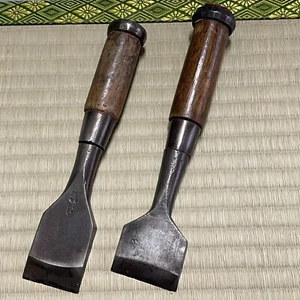 Japanischer TATAKI HIRA NOMI Stechbeitel #250 Menge 2 Skulptur Werkzeuge Tischler Holzschnitzerei - Bild 1 von 15