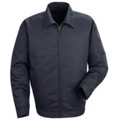 Red Kap Jacket Men Slash Pocket JT22 Lined Industrial Work Uniform Mens 2XL NAVY - Image 1 of 2