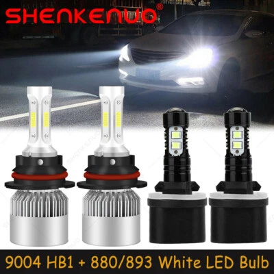 For Dodge Ram 1500 2500 3500 1994-1998 LED Headlights Bulb High Low Fog Light S2 - Image 1 of 4