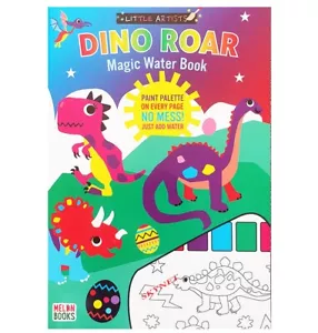 NEU Kinder Kids DINOSAURIER BRÜLLEN Magisches Wassergemälde Malbuch Aktivität - Bild 1 von 12