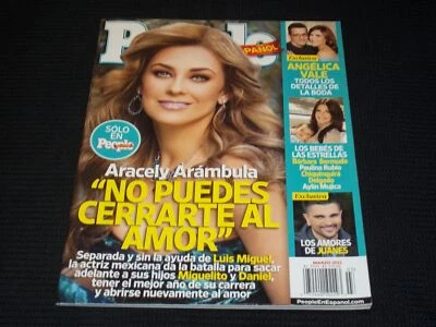 2011 MARCH PEOPLE EN ESPANOL MAGAZINE - ARACELY ARAMBULA FRONT COVER - L 7665 - Image 1 of 2