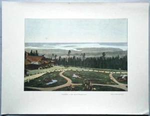 ca.1895 French photochrom VIEW FROM HOLMENKOLLEN, OSLO, NORWAY, #399 - Picture 1 of 1