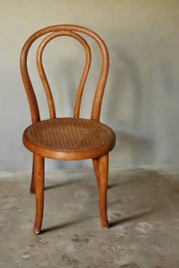 Antique Child-Size Thonet Bentwood Cane Seat Chair Austria 25” Nouveau Wein - Picture 1 of 16