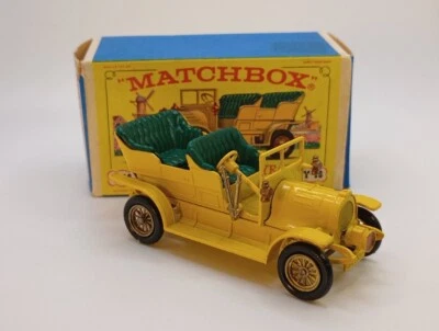 Antigo. 1961 Matchbox Y-16 Models Of Yesteryear 1904 Spyker Tourer com caixa Inglaterra - Imagem 1 de 4